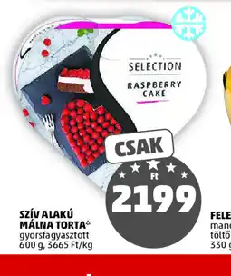 PENNY SELECTION SZÍV ALAKÚ MÁLNA TORTA ajánlat
