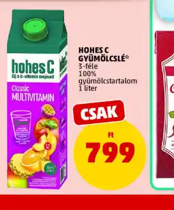 PENNY HOHES C GYÜMÖLCSLÉ ajánlat