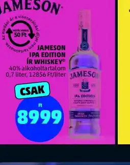 PENNY JAMESON IPA EDITION ÍR WHISKEY ajánlat