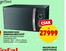 PENNY BERLINGER HAUS MIKROHULLÁMÚ SÜTŐ ajánlat
