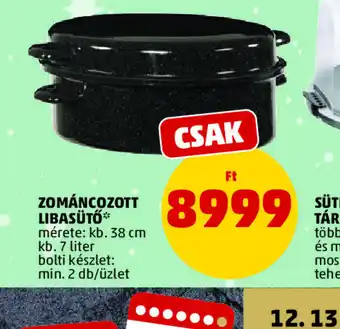 PENNY ZOMÁNCOZOTT LIBASÜTŐ ajánlat