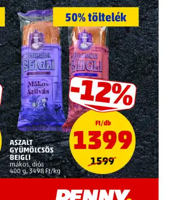 PENNY ASZALT GYÜMÖLCSÖS BEIGLI ajánlat