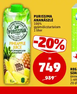 PENNY PURISSIMA ANANÁSZLÉ ajánlat