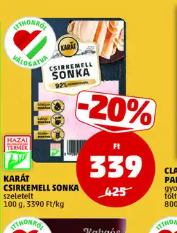 PENNY KARÁT CSIRKEMELL SONKA ajánlat