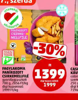 PENNY FAGYLAKOMA PANÍROZOTT CSIRKEMELLFILÉ ajánlat