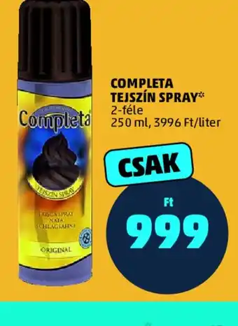 PENNY COMPLETA TEJSZÍN SPRAY ajánlat