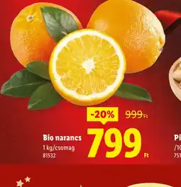 Lidl Bio narancs ajánlat