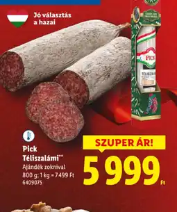 Lidl Pick Téliszalámi ajánlat