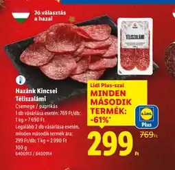 Lidl Hazánk Kincsei Téliszalámi ajánlat