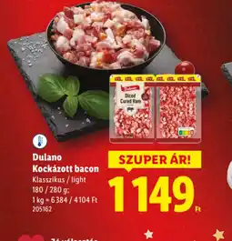 Lidl Dulano Kockázott bacon ajánlat