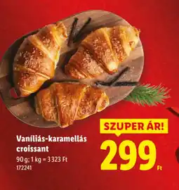 Lidl Vaníliás-karamellás croissant ajánlat