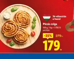 Lidl Pizzás csiga ajánlat