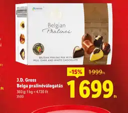Lidl J.D. Gross Belga pralinéválogatás ajánlat