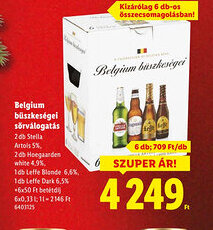 Lidl Belgium büszkeségei sörválogatás ajánlat