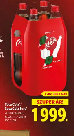 Lidl Coca-Cola üdítőital ajánlat