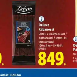 Lidl Deluxe Kabanossi ajánlat