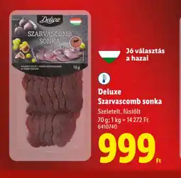 Lidl Deluxe Szarvascomb sonka ajánlat