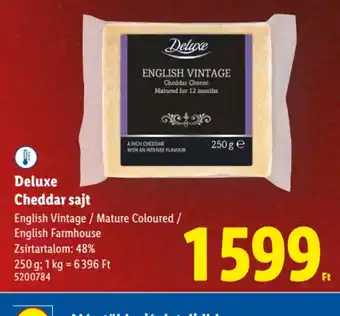 Lidl Deluxe Cheddar sajt ajánlat
