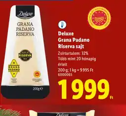 Lidl Deluxe Grana Padano Riserva sajt ajánlat