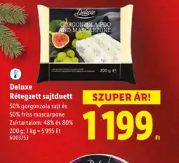 Lidl Deluxe Rétegzett sajtduett ajánlat