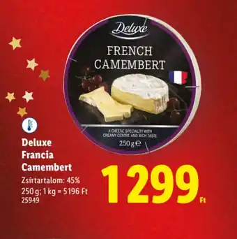 Lidl Deluxe Francia Camembert ajánlat