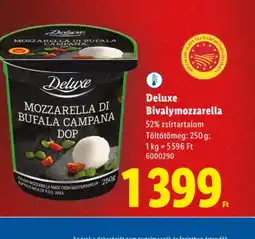 Lidl Deluxe Bivalymozzarella ajánlat