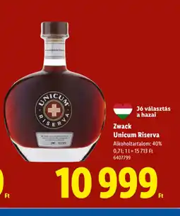 Lidl Zwack Unicum Riserva ajánlat