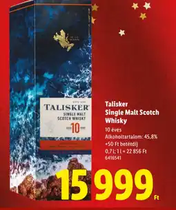 Lidl Talisker Single Malt Scotch Whisky ajánlat
