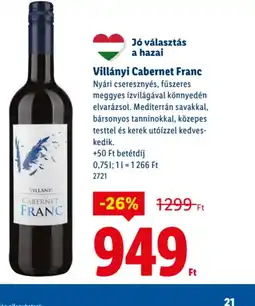 Lidl Villányi Cabernet Franc ajánlat
