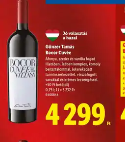 Lidl Günzer Tamás Bocor Cuvée ajánlat
