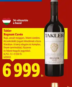 Lidl Takler Regnum Cuvée ajánlat