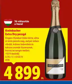 Lidl Kreinbacher Extra Dry pezsgő ajánlat