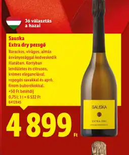 Lidl Sauska Extra dry pezsgő ajánlat