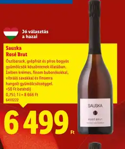 Lidl Sauska Rosé Brut ajánlat