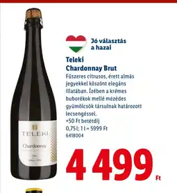 Lidl Teleki Chardonnay Brut ajánlat