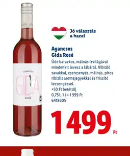 Lidl Agancsos Gida Rosé ajánlat