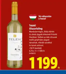 Lidl Teleki Olaszrizling ajánlat