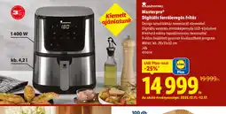 Lidl Masterpro Digitális forrlevegős fritőz ajánlat