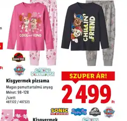 Lidl Kisgyermek pizsama ajánlat