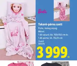 Lidl Barbie Takar-párna szett ajánlat