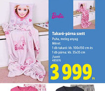 Lidl Barbie Takar-párna szett ajánlat