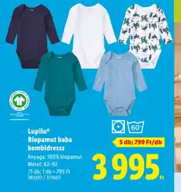 Lidl Lupilu Biopamut baba kombidressz ajánlat