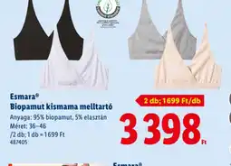 Lidl Esmara Biopamut melltart ajánlat