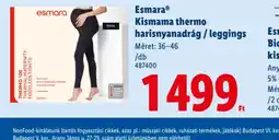 Lidl Esmara Kismama thermo leggings ajánlat