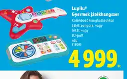 Lidl Lupilu Gyermek játékhangszer ajánlat
