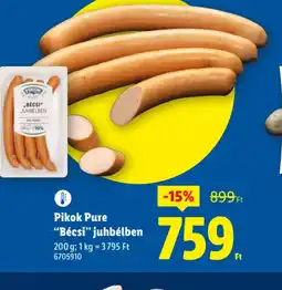 Lidl Pikok Pure Bécsi virsli ajánlat