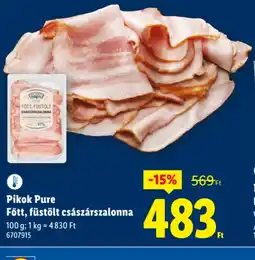 Lidl Pikok Pure Főtt császárszalonna ajánlat