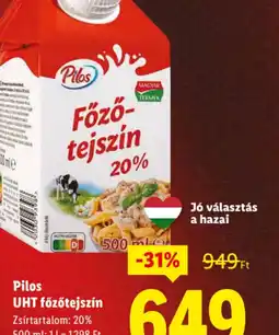 Lidl Pilos Főzőtejszín ajánlat