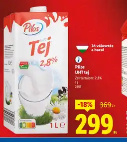 Lidl Pilos UHT tej ajánlat