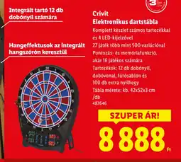 Lidl Crivit Elektronikus dartstábla ajánlat